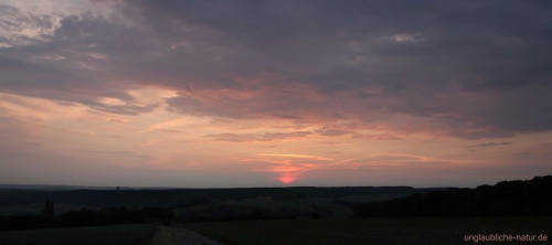 Panorama - Abendröte der untergegangenen Sonne